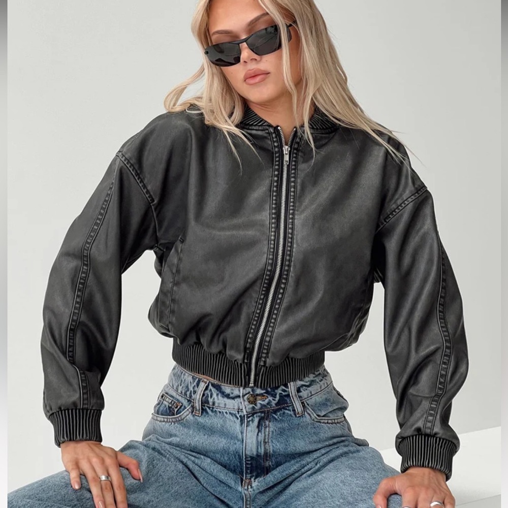 Princess Polly leather jacket - Picture 2 of 6
